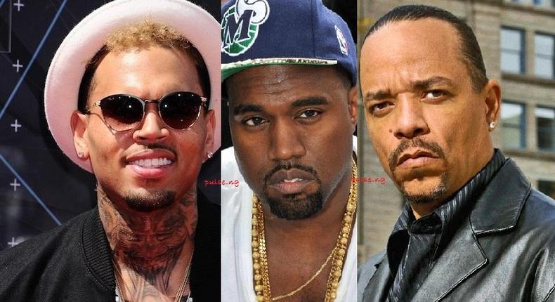 Chris Brown, Kanye West, Ice T