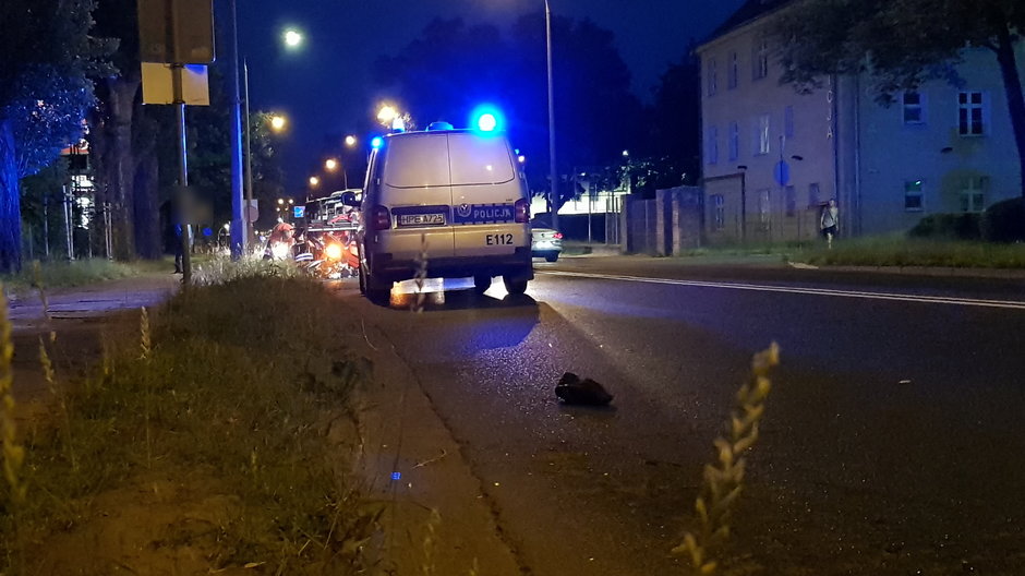 Potrącenie pieszego przy ul. Myśliborskiej w Gorzowie