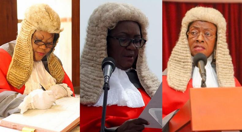 Her Ladyship Justice Mabel Maame Agyemang, Georgina Theodora Wood and Sophia Akuffo