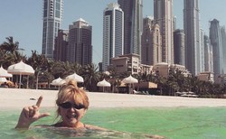 Deser ze złotem, kawa u Armaniego. Ekskluzywne wakacje Maryli Rodowicz w Dubaju [FOTO]