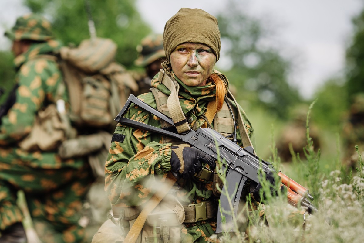 Rosyjska żołnierka