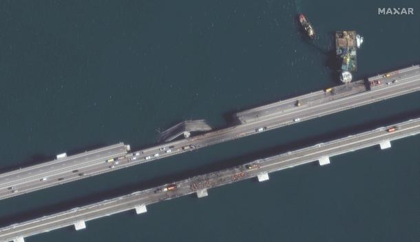 Most Krymski na zdjęciach satelitarnych