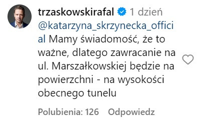 Rafał Trzaskowski na Instagramie