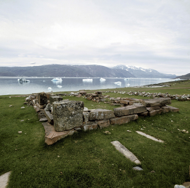 Brattahlid. Osada Wikingów założona przez Eryka Rudego w Grenlandii