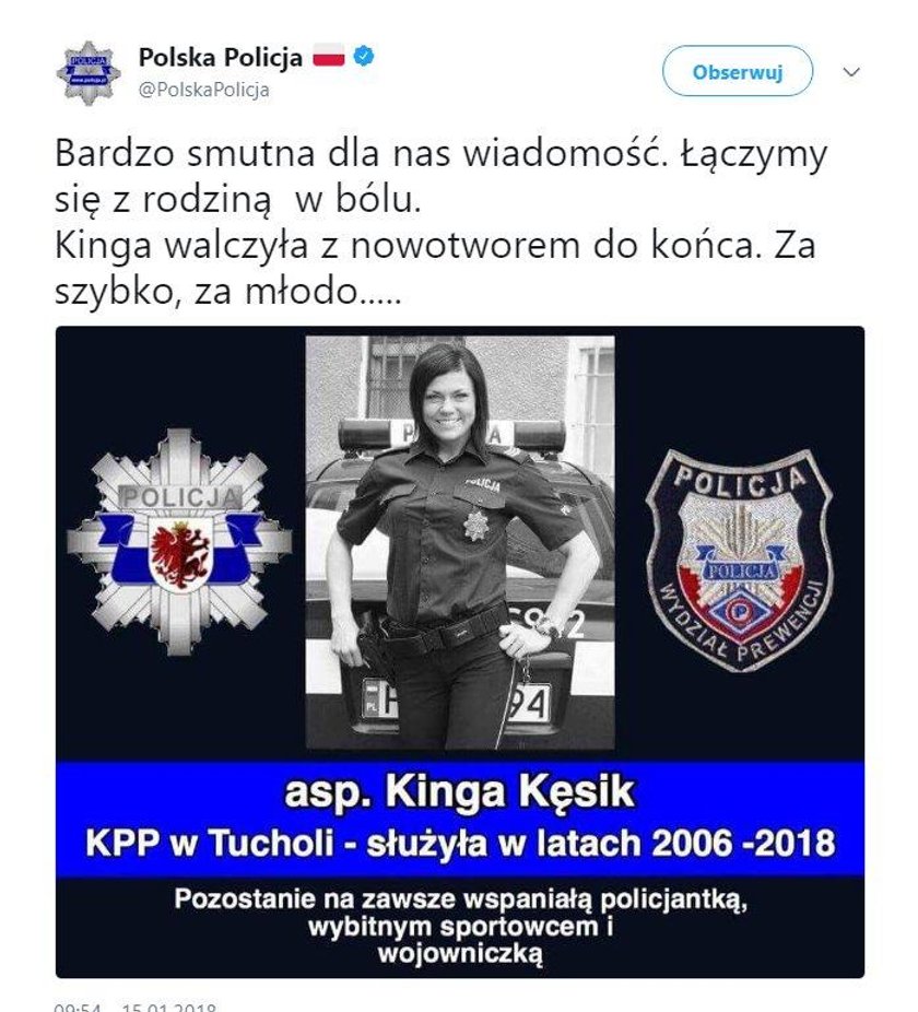 Nie żyje Kinga Kęsik, policjantka i mistrzyni fitness