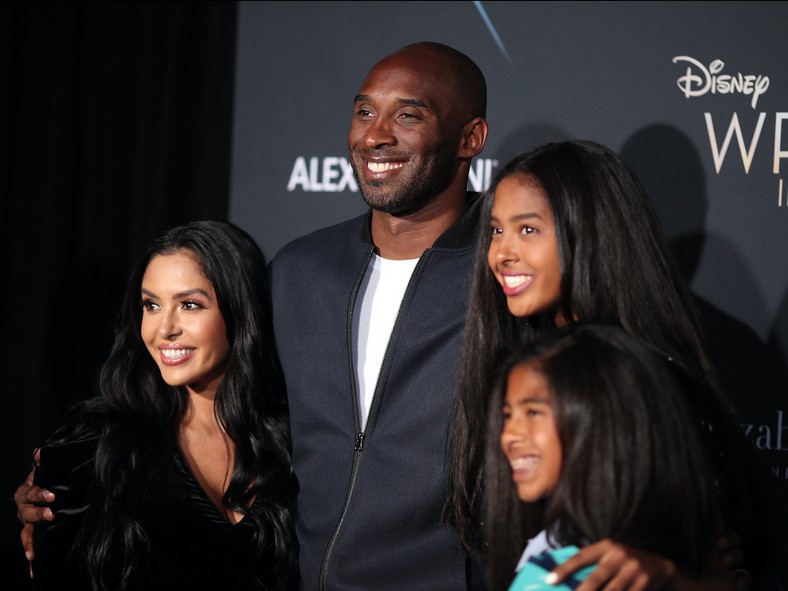 Kobe Bryant and his family before his demise