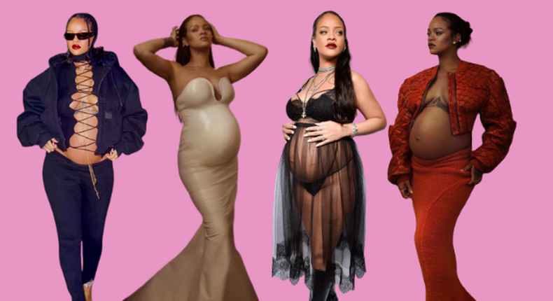 Maternity fashion looks inspired by Fenty Beauty founder, musician Rihanna