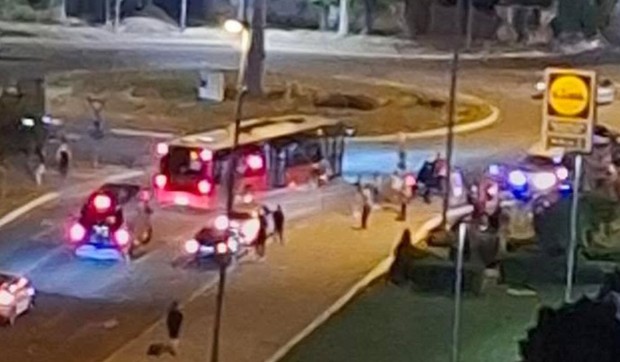Saobraćajna nesreća na kružnom toku