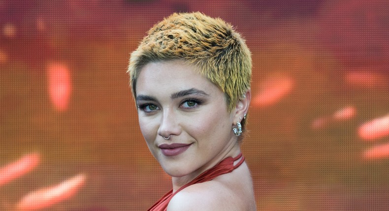 Florence Pugh at the premiere of Oppenheimer on July 13, 2023.Wiktor Szymanowicz/Anadolu Agency/Getty Images