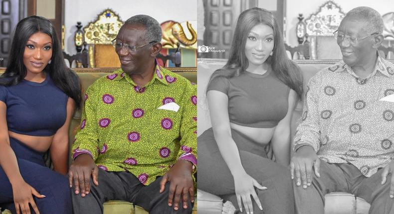 Wendy Shay and ex-president Kufuor (Photo Credit: Ace Photography/Instagram @wendyshayofficial)