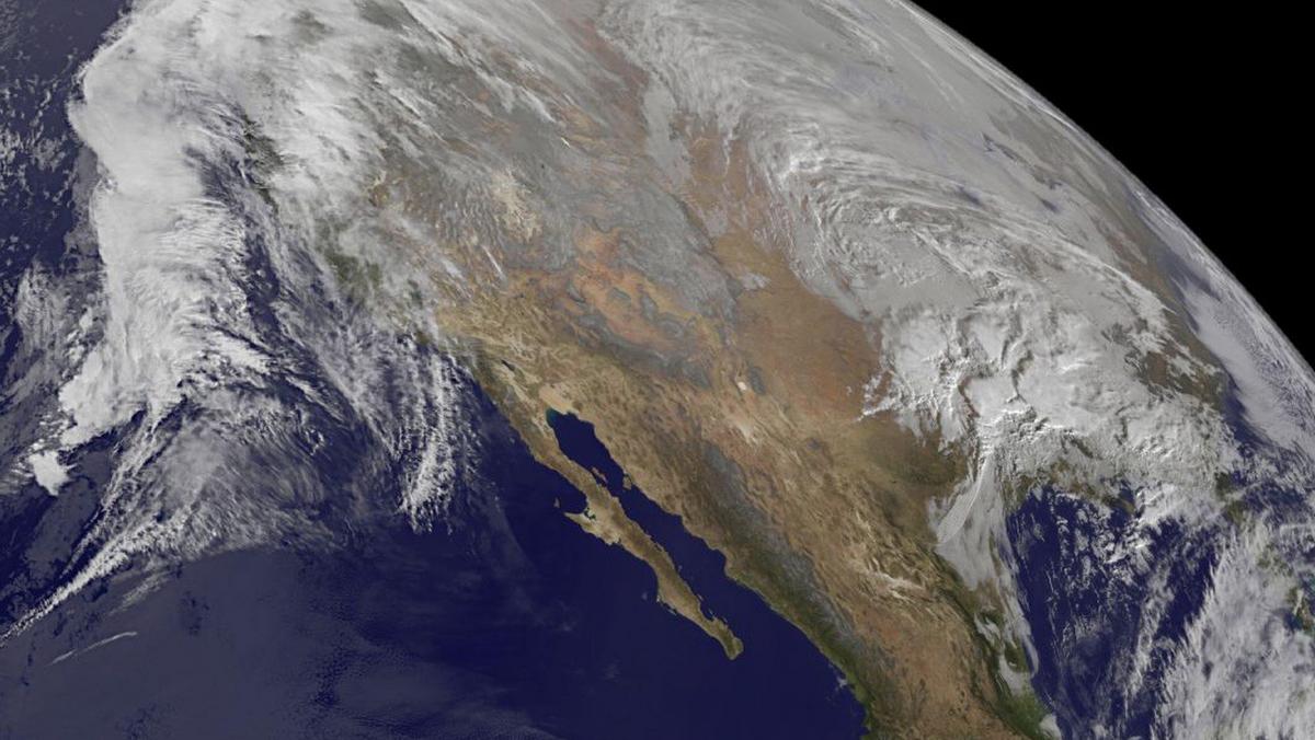 Snow storm satelite image burza śnieżna USA zdjęcie satelitarne