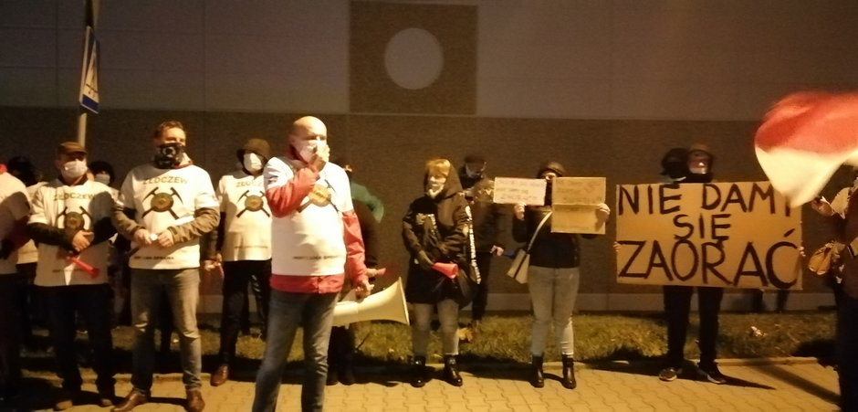 Protest w Bełchatowie