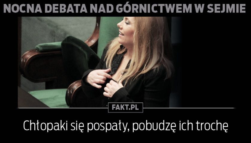 Nocna debata w Sejmie o górnictwie. MEMY