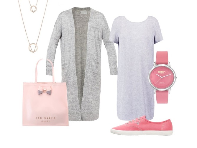 Duet róż i szarość  – weekendowy shopping