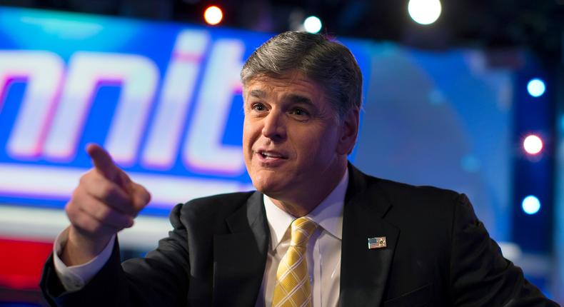 Sean Hannity apparently spent big at Trump Hotel.