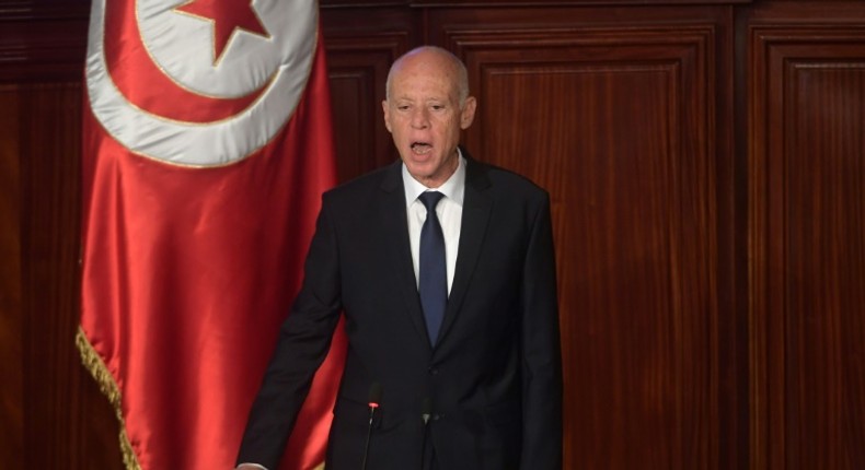 Tunisia's President Kais Saied,