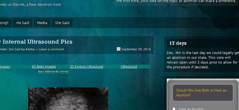 Szokująca sonda! Usunąć ciążę, czy nie?