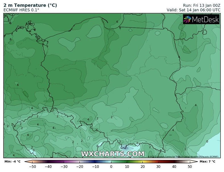 Poranek przyniesie na ogół dodatnią temperaturę