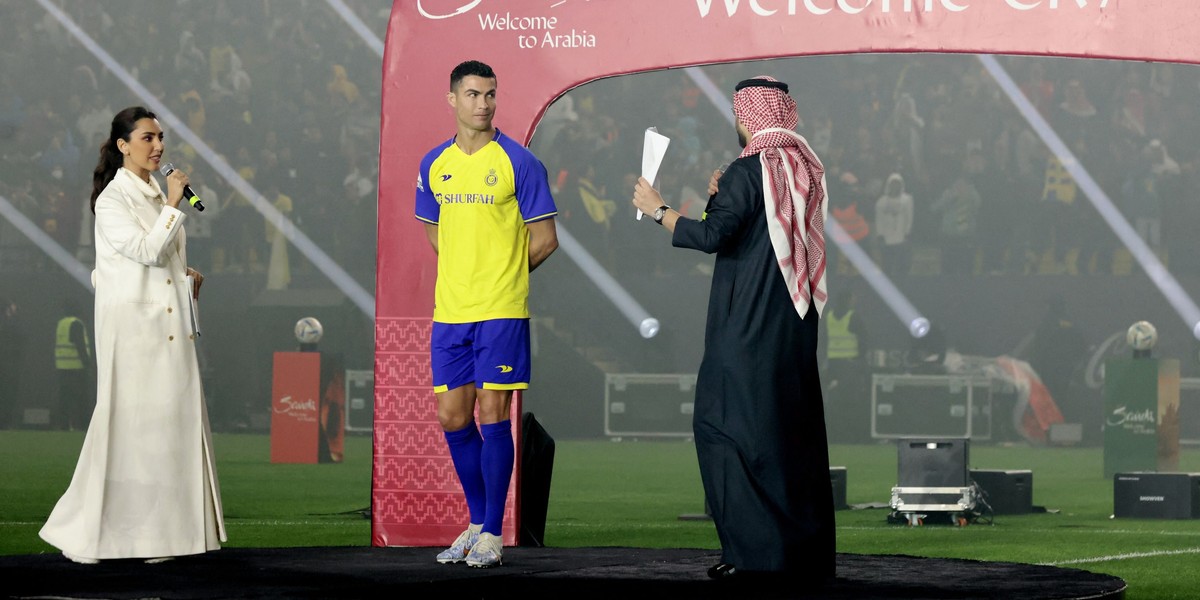 Cristiano Ronaldo zaprezentowany przez An-Nassr.