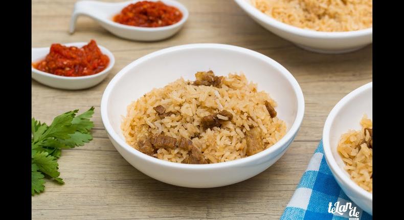 Beef coconut rice