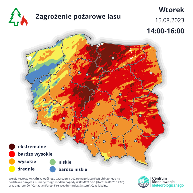 W Polsce znów rośnie zagrożenie pożarowe w lasach