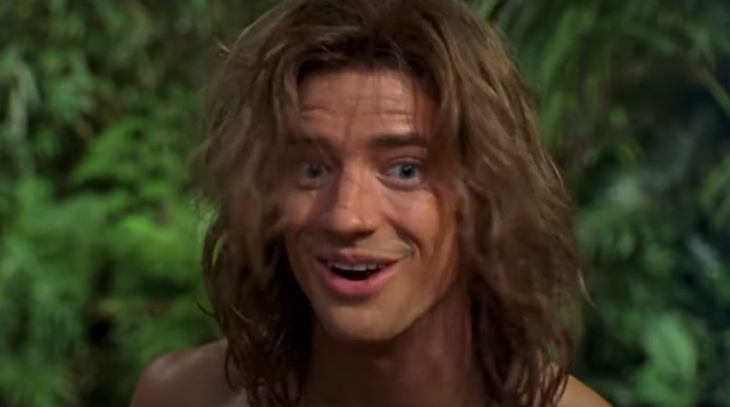 Brendan Fraser vo filme George, kráľ džungle.