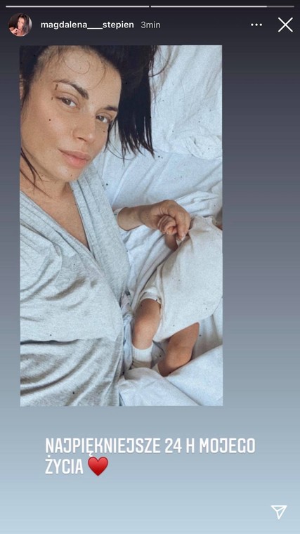 Magdalena Stepien Appeared For The First Time After Giving Birth She Added A Cute Entry
