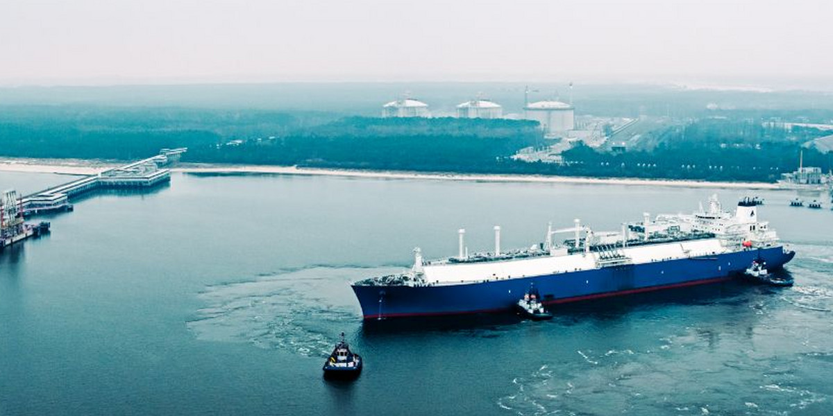 Dostawa LNG do terminala w Świnoujściu.