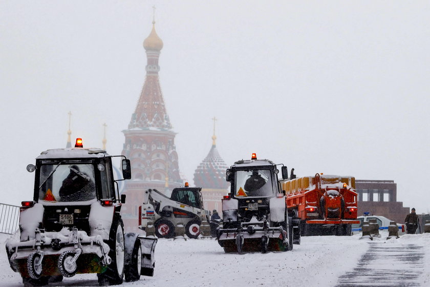 Snowfall in Moscow