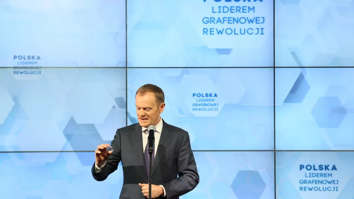 WARSZAWA PREMIER TUSK PRODUKCJA GRAFENU