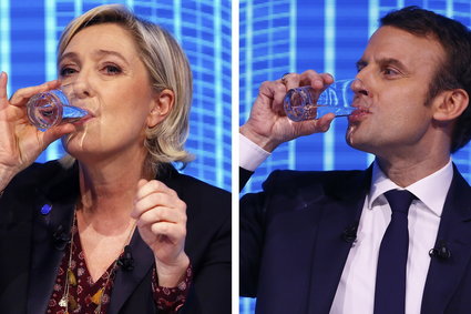 Emmanuel Macron i Marine Le Pen w drugiej turze wyborów prezydenckich we Francji