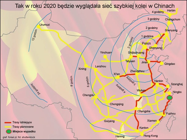 Do 35 wzrosła liczba ofiar śmiertelnych zderzenia dwóch superszybkich pociągów w sobotę w prowincji Zhejiang (Czeciang) na wschodzie Chin. Obrażenia odniosło ponad 190 osób - podały media państwowe oraz lokalne władze. Pociąg, w który uderzył piorun, jechał z Hangzhou (Hangczou) do Wenzhou (Wenczou). Do wykolejenia składu doszło w okolicy Wenzhou około godziny 20.30 czasu lokalnego (godz. 14.30 czasu polskiego) - podała Xinhua, powołując się na straż pożarną.