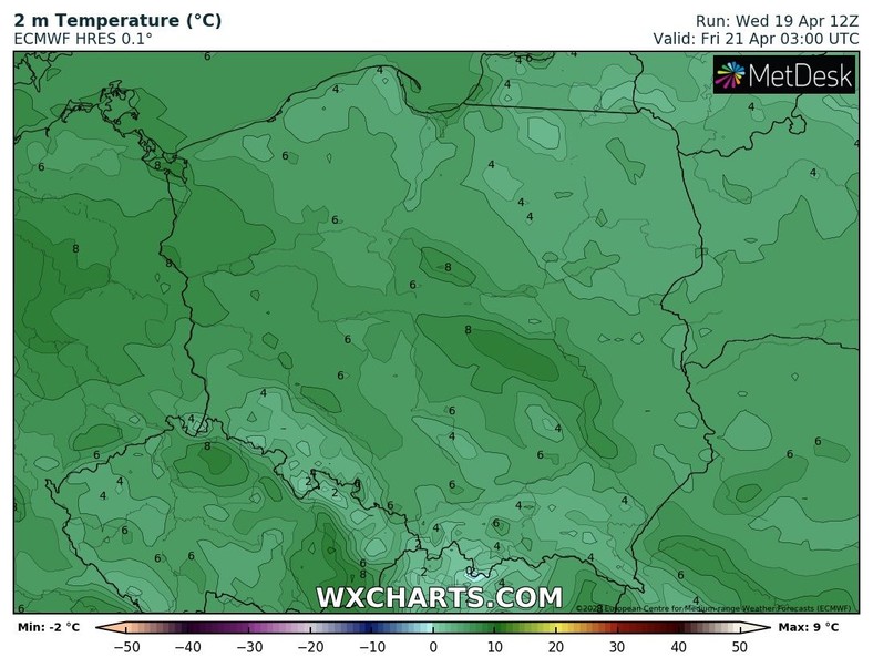 Nie będzie jednak zbyt ciepło