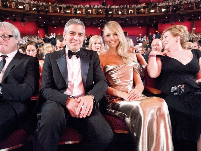George Clooney ze swoją dziewczyną Stacy Keibler