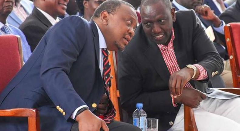 A file photo of President Uhuru Kenyatta with his deputy William Ruto