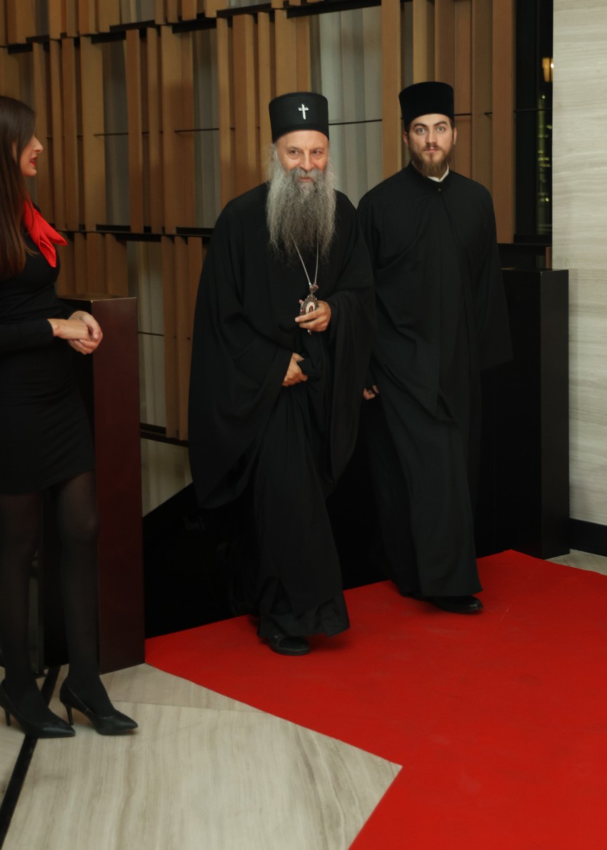 Patrijarh Porfirije i đakon Nikolaj