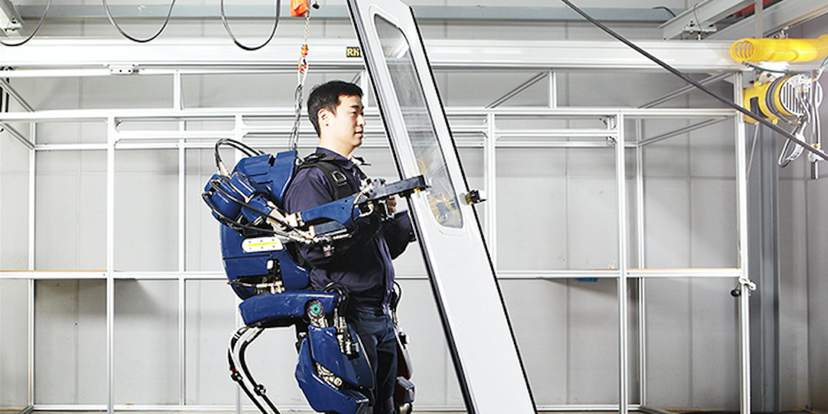 Photos of Hyundai's new 'Iron Man suit,' which gives you super-strength