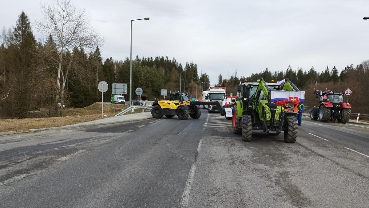 Protesty rolników na Słowacji. Zablokują na pół dnia przejście graniczne pod Tatrami