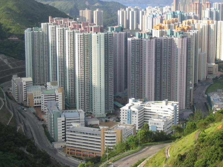 Osiedle w Hongkongu.