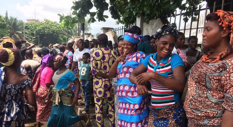 Otodo Gbame residents celebrate as a Lagos High Court judge rules in their favour against the state government