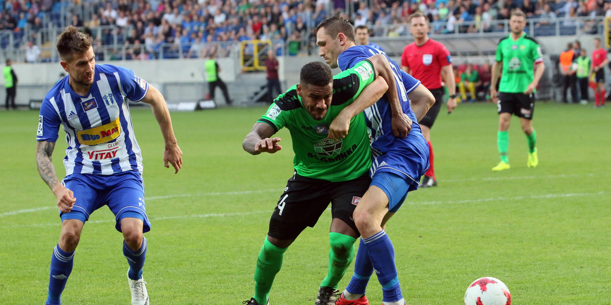 Pilka nozna. Lotto Ekstraklasa. Gornik Leczna - Wisla Plock. 06.05.2017