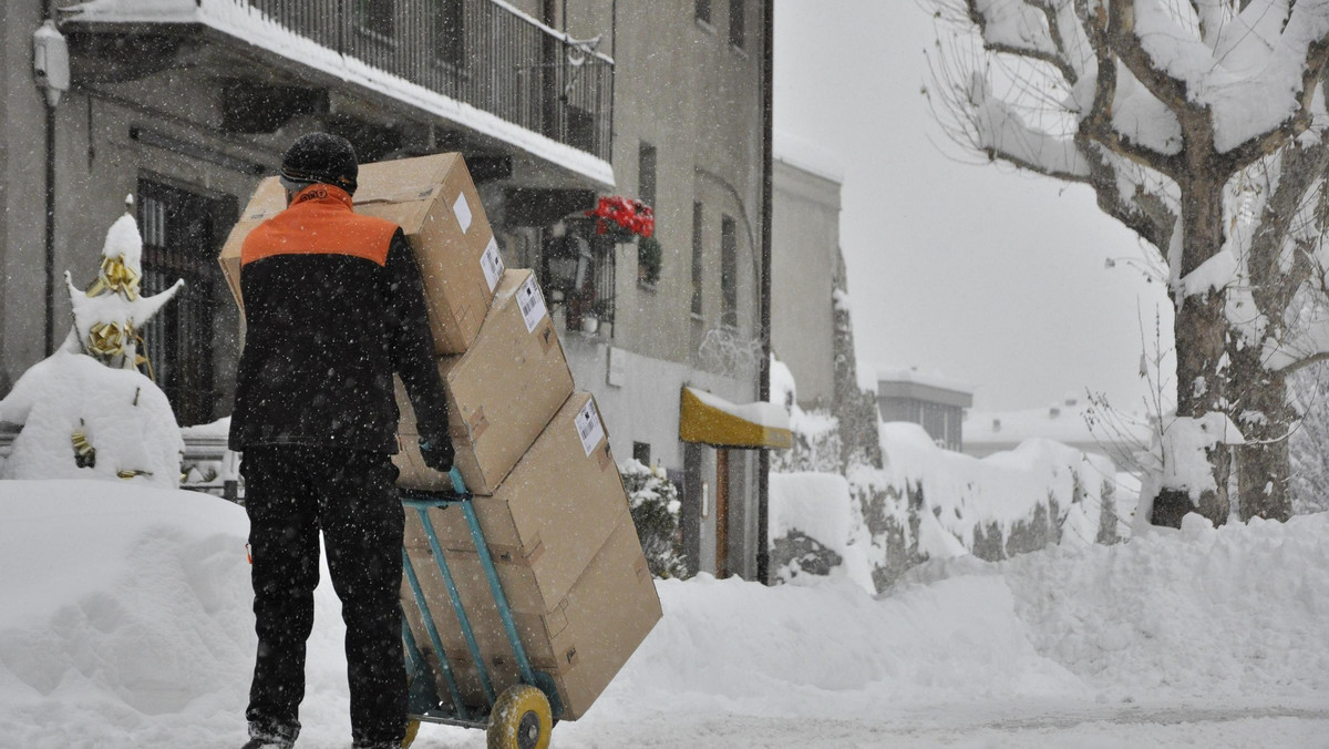 ITALY WEATHER (Snow in Aosta)