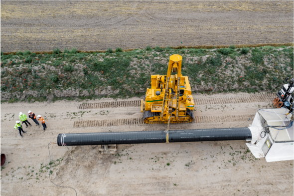 Energinet. Budowa Gazociągu Baltic Pipe w Danii. Fot.: PALLE PETER SKOV