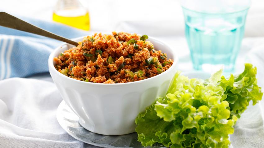 alternatív köret szénhidrát cukorbetegség bulgur kisir, recept