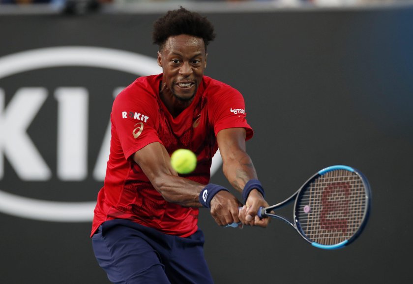 Gael Monfils  gra w Australian Open z kontuzją