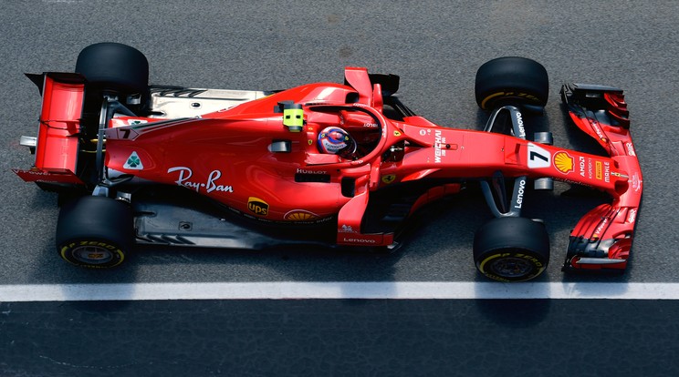 Kimi Räikkönen, a Ferrari finn Forma–1-es pilótája négy futam után a harmadik helyen áll a vébén /Fotó: AFP