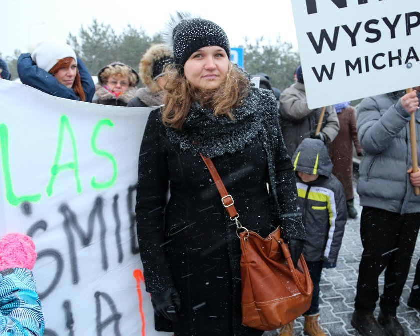 Protest w Dębem Wielkim