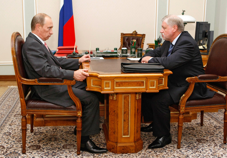 Władimir Putin i Siergiej Mironow w 2008 r.