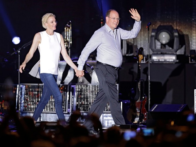 Książę Albert II i księżna Charlene