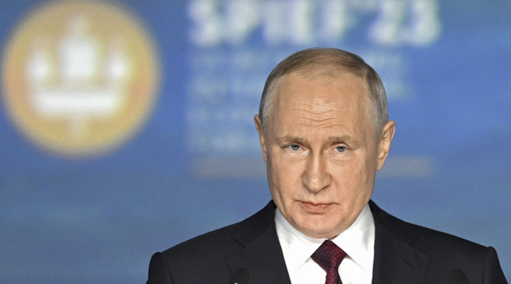 Putyin hamarosan beszédet mond /Fotó: MTI/AP/RIA Novosztyi/Pavel Bednyakov